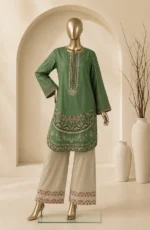 Amna Khadija Embroidered Cotton Lawn Stitched 2 Piece Suit (PKAK02)