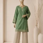 Amna Khadija Embroidered Cotton Lawn Stitched 2 Piece Suit(PKAK03)