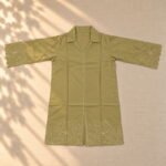 Amna Khadija Embroidered Stitched 2 Piece Co-Ord Set – Olive Green(PKAK05) - Image 2